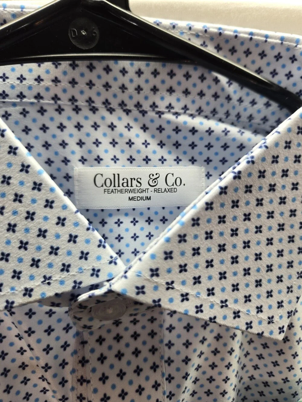 Lot of 5 Collars & Co Men's Medium Relaxed Polo Dress Shirts NWT & NWOT